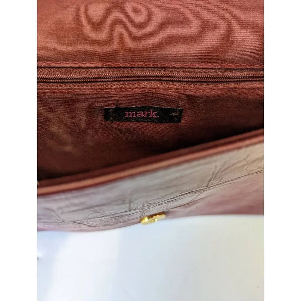 Mark Womens Clutch with Attachable Adjustable Strap Sling Bag Flap Closure Maroo